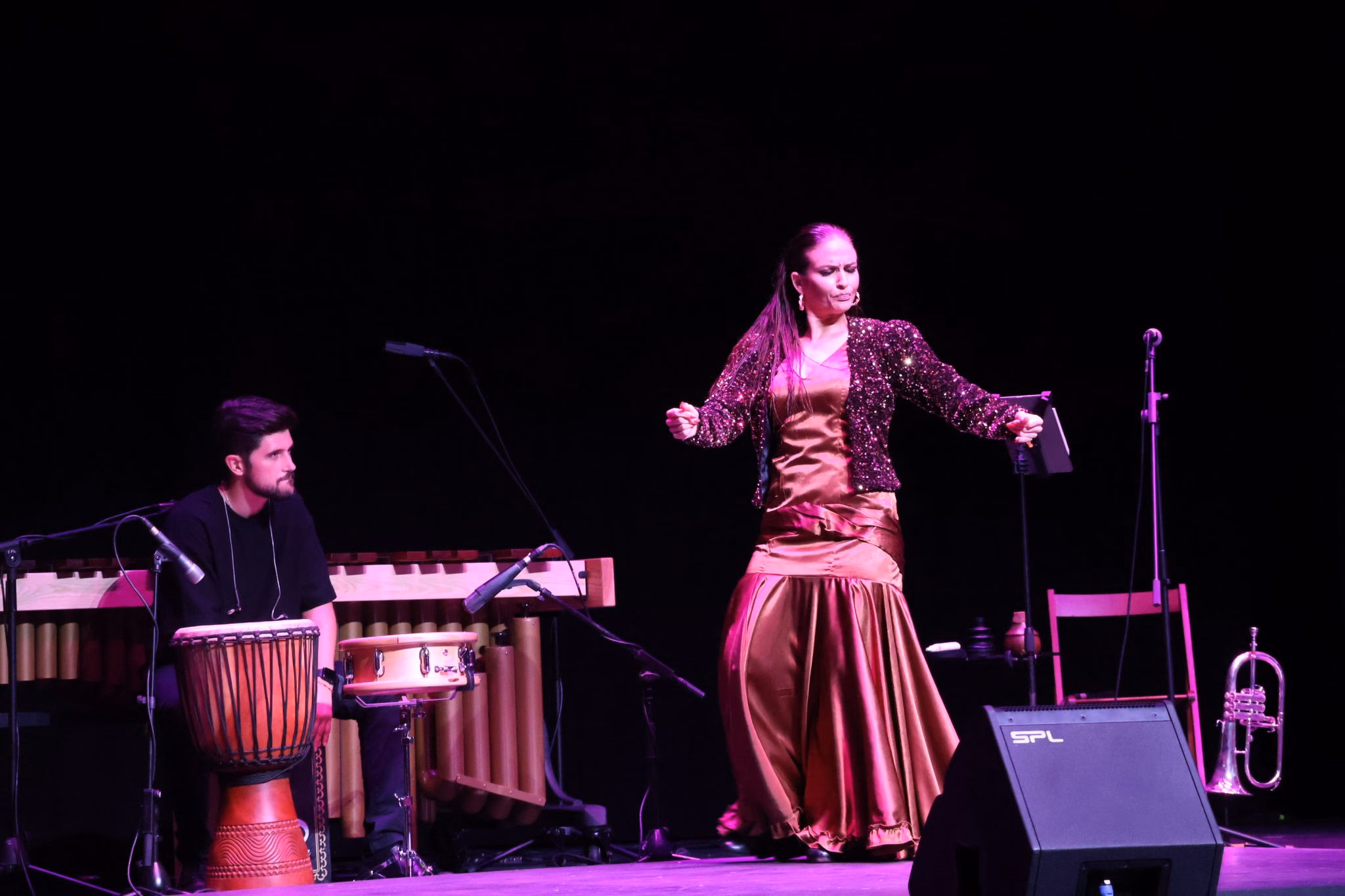 Marimba i flamenco w Teatro Geli Albaladejo — spektakl Alejandro Solano