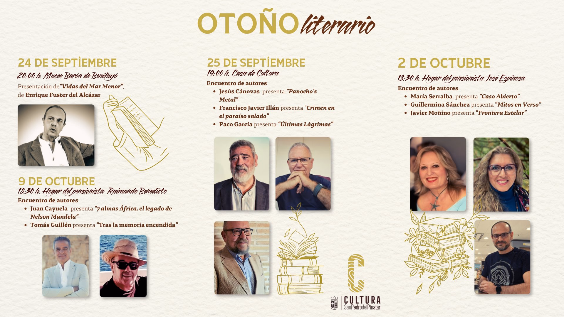 Otoño literario — spotkania autorów z czytelnikami w San Pedro del Pinatar